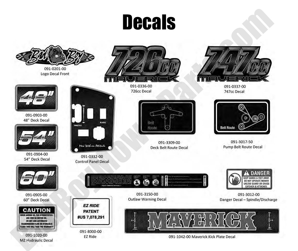 2016 Maverick - Decals